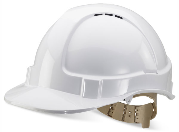 B-BRAND VENTED S/HELMET WHITE