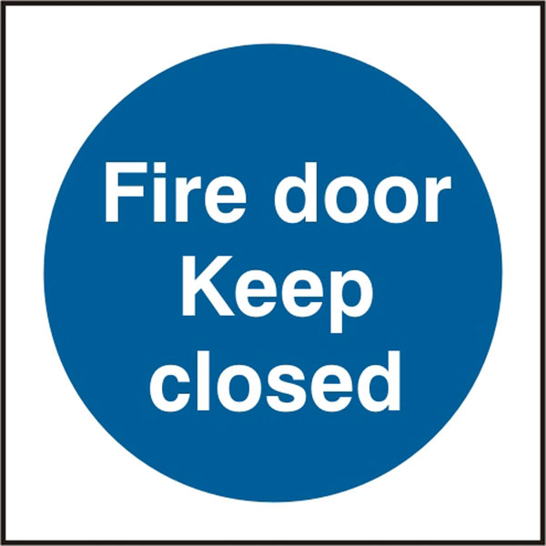 FIRE DOOR KEEP CLOSED SAV 150MM X 150MM
