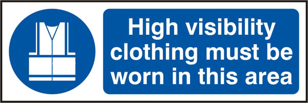HI VIS CLOTHING RPVC 300MM X 100MM