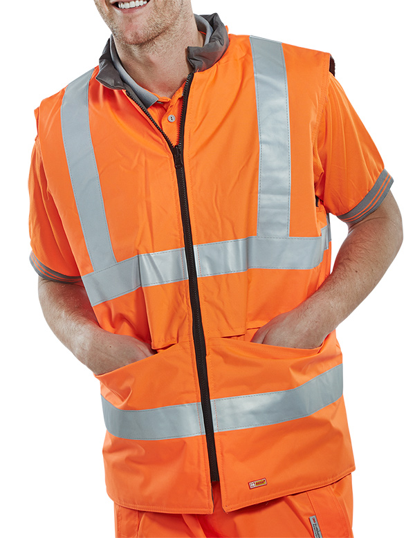BODYWARMER ENG ORANGE S