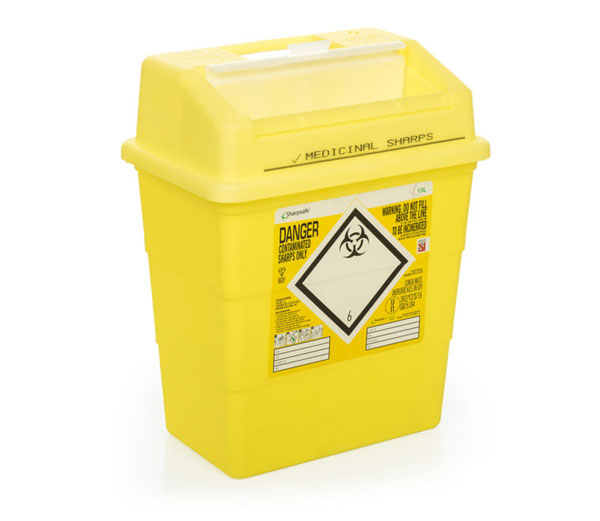 SHARP SAFE SHARPS BIN 13LTR