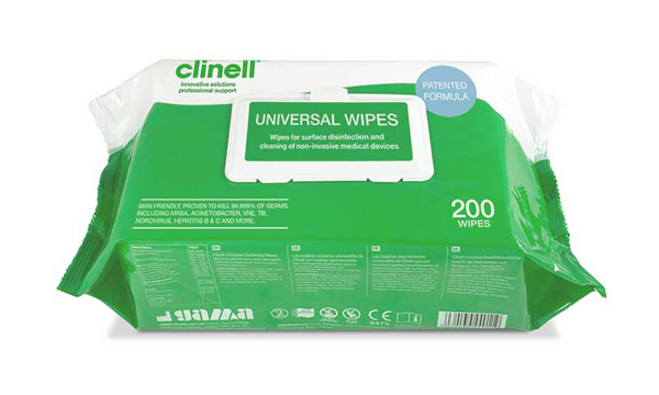 CLINELL UNIVERSAL WIPES CW200