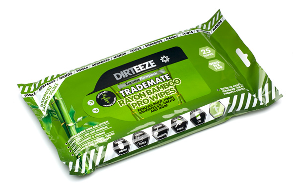 RAYON BAMBOO WET PRO WIPES (PACK OF 25 WIPES)