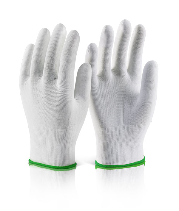 POLYESTER KNITTED LINER GLOVE WHITE XL (SIZE 10)