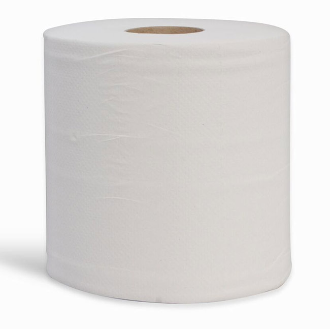 EMBOSSED CENTREFEED 2PLY WHITE 150M
