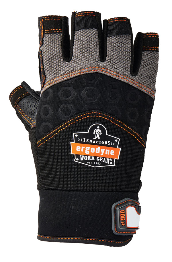 ERGODYNE IMPACT FINGERLESS GLOVE LGE