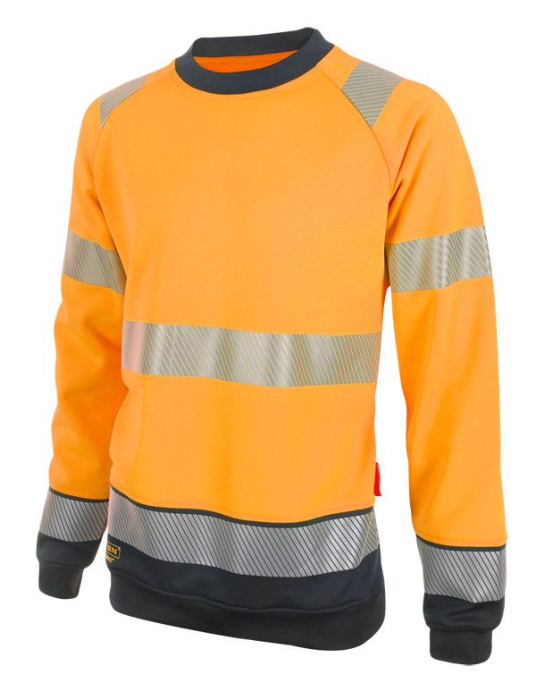 HIVIS TWO TONE SWEATSHIRT OR/BLK XXL BSSSEXEC