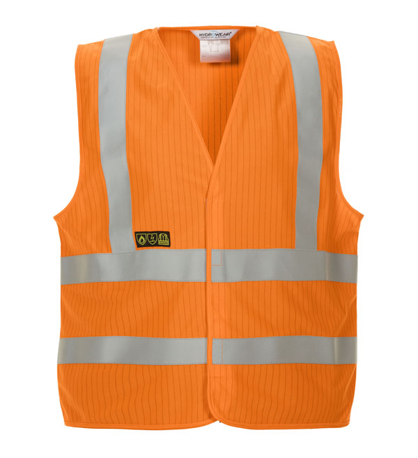 MABLY HI VIS FR AS WAISTCOAT ORANGE SML/MED