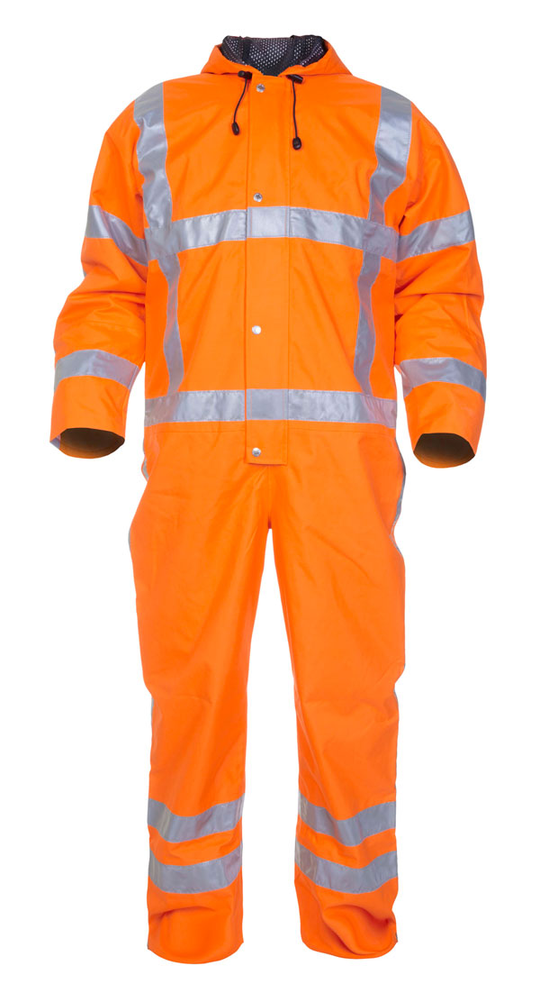 URETERP SNS HI VIS WATERPROOF COVERALL ORANGE LGE