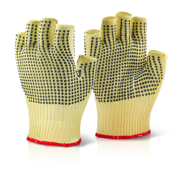 REINFORCED FINGERLESS DOTTED SZ 10