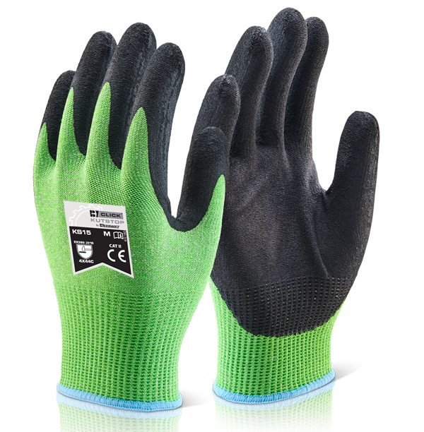 KUTSTOP MICRO FOAM NITRILE GREEN CUT C 09/LARGE