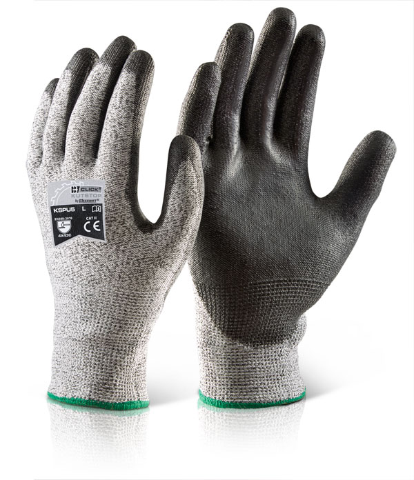 PU COATED CUT RESISTANT GLOVE SMALL 7