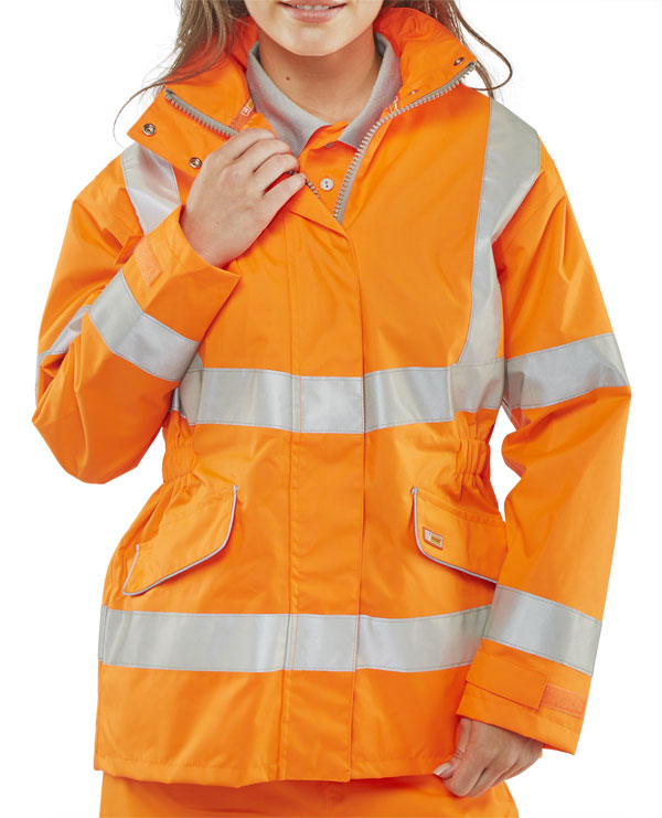 LADIES EXEC HI VIS JKT OR XL SIZE 16