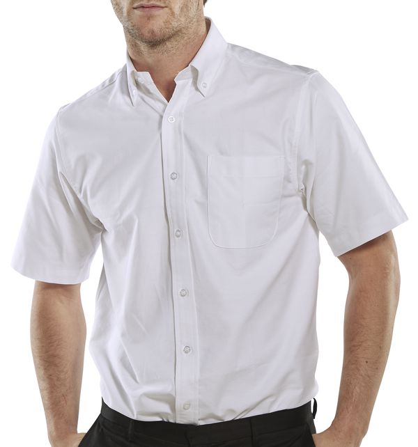OXFORD SHIRT S/S WHITE 17