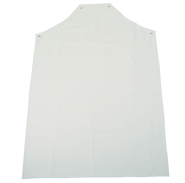 PVC APRON H-W WHT 42"X36"PK 10