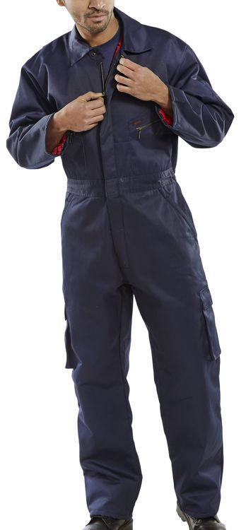 CLICK QUILTED B/SUIT NAVY 50
