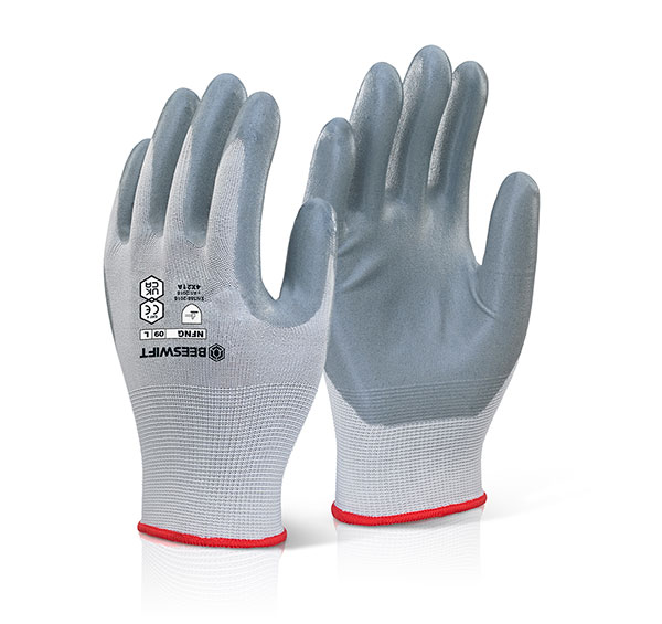 NITRILE FOAM NYLON GLOVE 07 S
