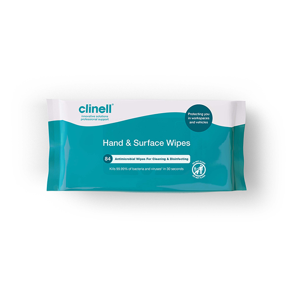 CLINELL UNIVERSAL WIPES PACK OF 84 CAHW84