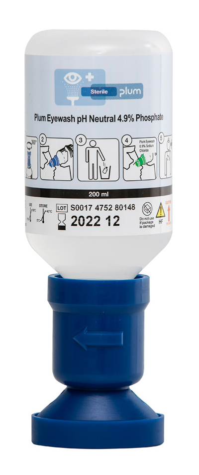 PLUM EYEWASH 200ML pH N 4.9 PERCENT PHOSPHATE EYECUP