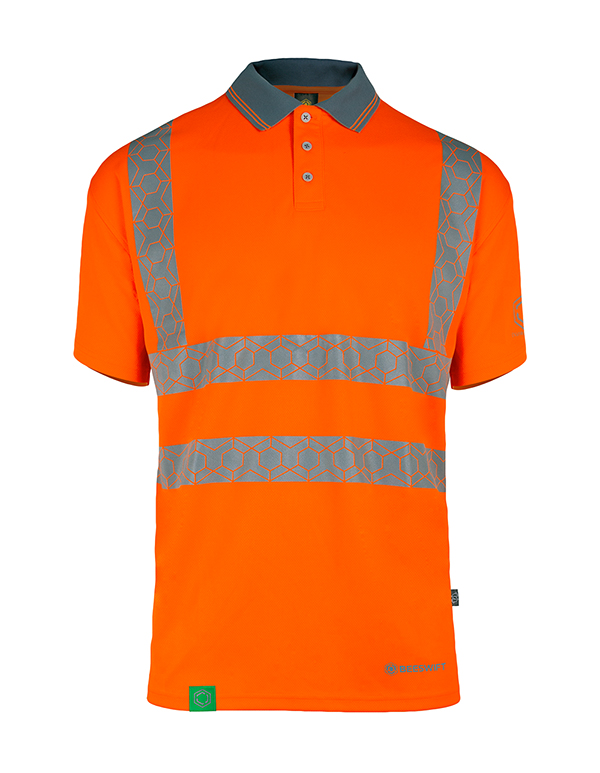 ENVIROWEAR RECYCLABLE HI-VIS POLO SHIRT OR XL