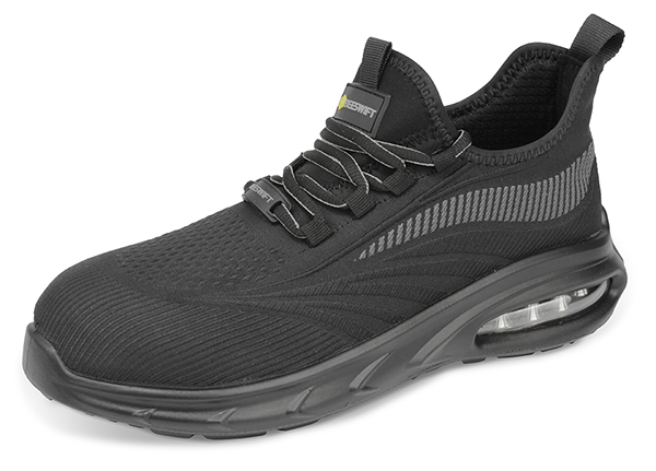 FLYKNIT TRAINER COMPOSITE S1PL BLK/GY SIZE 03/36