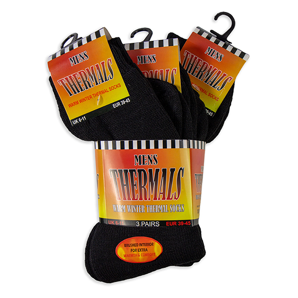 THERMAL WINTER SOCKS BLACK
