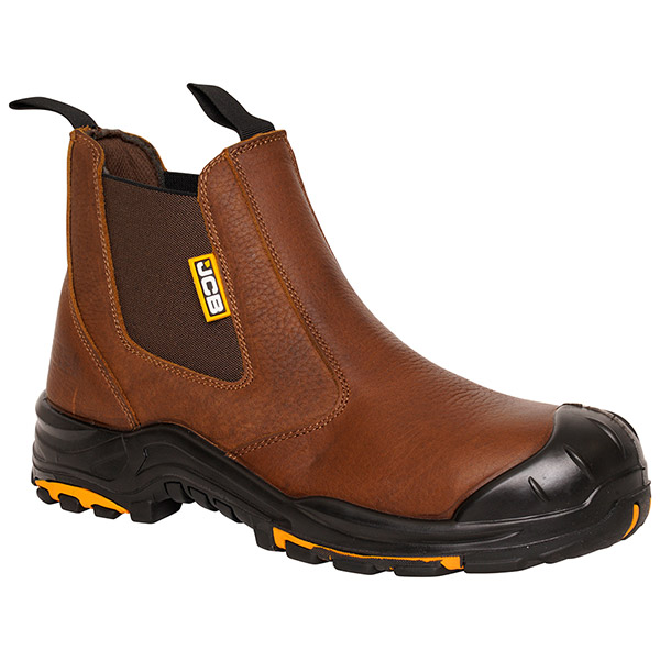 JCB DEALER BROWN BOOT S3 HRO SRC SIZE 13