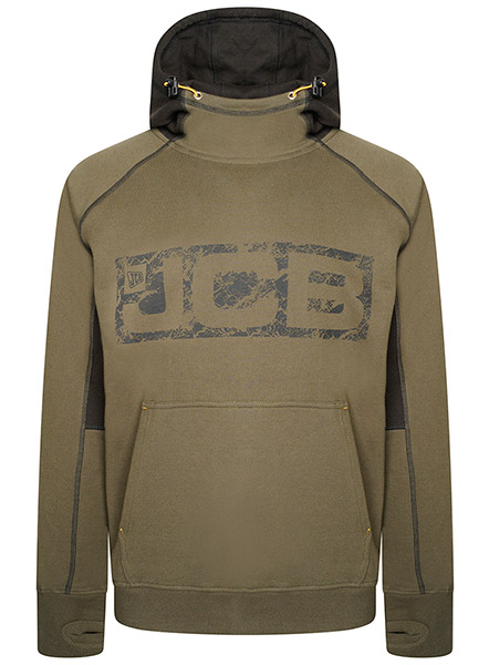 JCB HORTON HOODIE OLIVE/BLACK X3L
