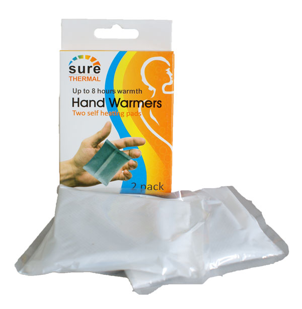 BOX OF 2 INSTANT DISPOSABLE HANDWARMERS