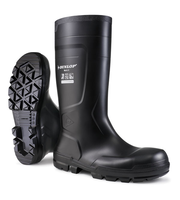 WORK-IT FULL SAFETY PVC WELLINGTON BLACK SZ 05 (38)
