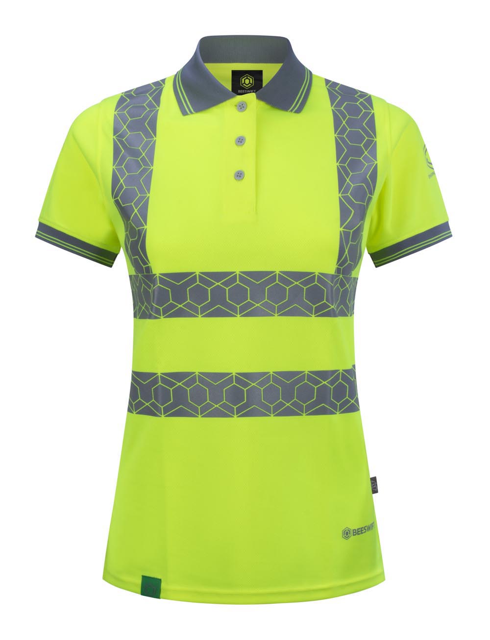 EWEAR RECYCLABLE WOMENS HI VIS S/S POLO SHIRT SY 16 (XXL)