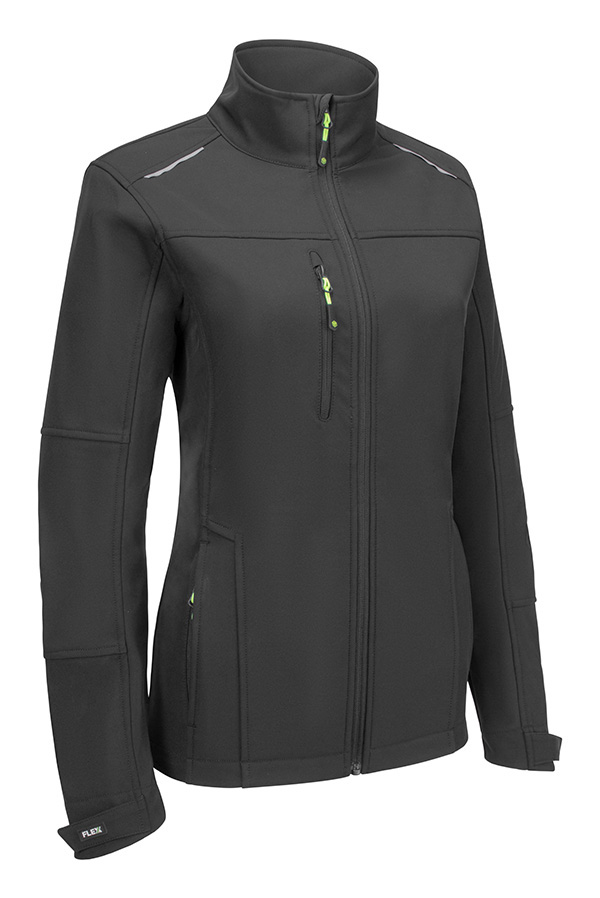 FLEX WOMENS SOFTSHELL JACKET BLACK S