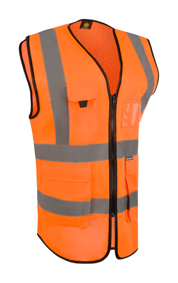 BEESWIFT WOMENS HI-VIS EXEC WAISTCOAT ORANGE XXL (16)