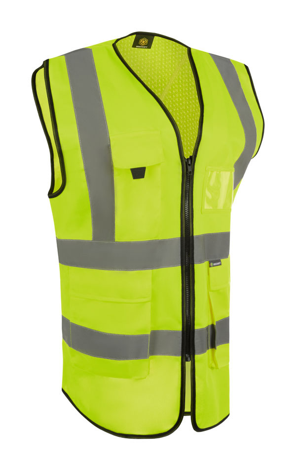 BEESWIFT WOMENS HI-VIS EXEC WAISTCOAT YELLOW XXL (16)