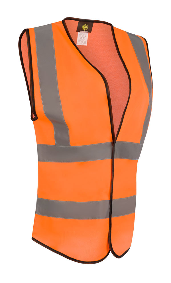 BEESWIFT WOMENS HI-VIS WAISTCOAT ORANGE XXL (16)